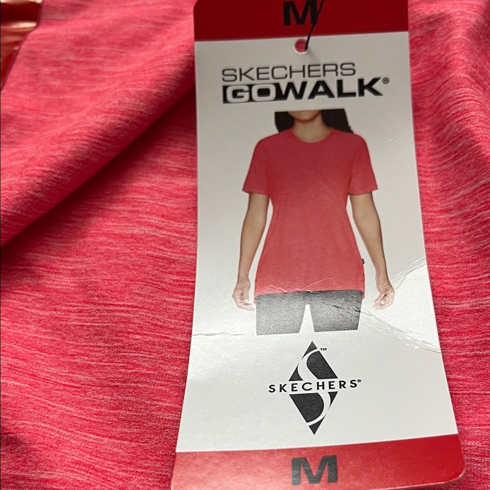 Skechers GoWalk Heathered Pink Tee
